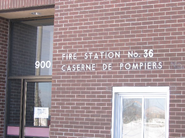 Entrance for Fire Station 36 -- Do Not Enter Here!