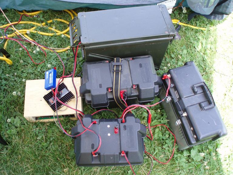 batteries connected with powerpoles